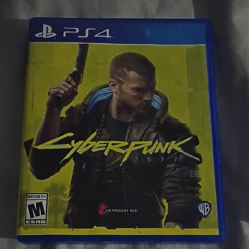 Sony PS4 Cyberpunk 2077 - Blue and Yellow Edition
